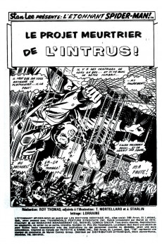Extrait de L'Étonnant Spider-Man (Éditions Héritage) -19- Le Projet meurtrier de l'Intrus !