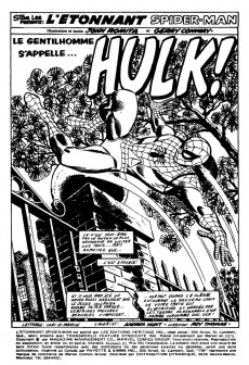 Extrait de L'Étonnant Spider-Man (Éditions Héritage) -21- Le gentilhomme s'appelle... Hulk !
