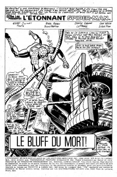 Extrait de L'Étonnant Spider-Man (Éditions Héritage) -44- Le bluff du mort!