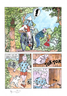 Extrait de Tintin - Pastiches, parodies & pirates -f- La vie sexuelle de Tintin - Edition bibliophile