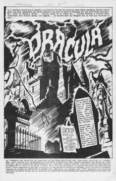Extrait de Le tombeau de Dracula (Éditions Héritage)  -2- Dracula
