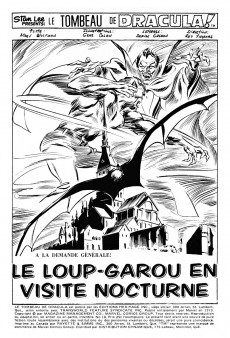Extrait de Le tombeau de Dracula (Éditions Héritage)  -18- Le loup-garou en visite nocturne