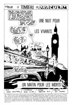 Extrait de Le tombeau de Dracula (Éditions Héritage)  -24- Une nuit pour les vivants... Un matin pour les morts!