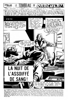 Extrait de Le tombeau de Dracula (Éditions Héritage)  -25- La nuit de l'assoiffé de sang!