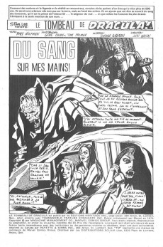 Extrait de Le tombeau de Dracula (Éditions Héritage)  -33- Du sang sur mes mains!