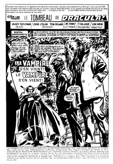 Extrait de Le tombeau de Dracula (Éditions Héritage)  -37- Le vampire s'en vient! Le vampire s'en vient!