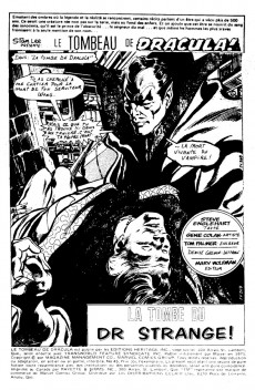 Extrait de Le tombeau de Dracula (Éditions Héritage)  -45- La tombe du Dr Strange!
