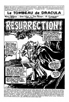 Extrait de Le tombeau de Dracula (Éditions Héritage)  -6162- Résurrection!