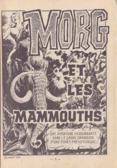 Extrait de Tarou (Spécial)  -HS5- Spécial 9/75 : Morg et les mammouths