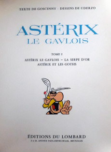 Extrait de Astérix (Intégrale luxe Dargaud/Lombard) -1A'- Astérix Le Gaulois