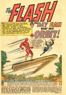 Extrait de The flash Vol.1 (1959) -148- The Day Flash Went Into Orbit!