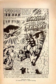 Extrait de Thor (1e Série - Arédit Flash) -16- Exilé sur la Terre