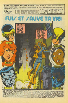 Extrait de Les mystérieux X-Men (Éditions Héritage) -3940- Fuis et sauve ta vie!