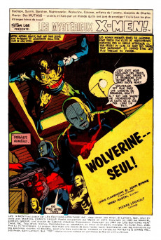 Extrait de Les mystérieux X-Men (Éditions Héritage) -4142- Wolverine... seul!