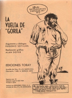 Extrait de Hazañas bélicas (Vol.06 - 1958 série rouge) -161- La vuelta de Gorila