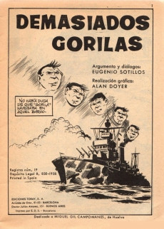 Extrait de Hazañas bélicas (Vol.06 - 1958 série rouge) -202- Demasiados Gorilas