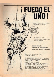 Extrait de Hazañas bélicas (Vol.06 - 1958 série rouge) -222- ¡Fuego el uno!