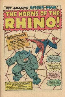 Extrait de The amazing Spider-Man Vol.1 (1963) -41- The Horns of the Rhino!