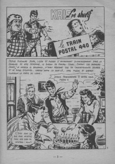 Extrait de Kris le shérif (puis Kriss) (Aventures et Voyages) -58- Le train postal 440
