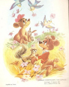 Extrait de Les albums Roses (Hachette) -12a1964- Bongo le petit ours