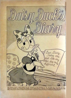 Extrait de Four Color Comics (2e série - Dell - 1942) -600- Walt Disney's Daisy Duck's Diary
