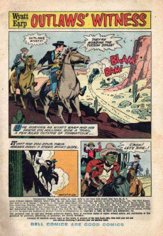 Extrait de Hugh O'Brian Famous Marshall - Wyatt Earp (Dell - 1958) -10- Issue # 10