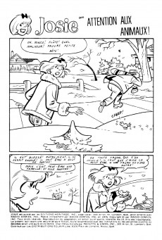 Extrait de Josie (Éditions Héritage) -19- Attention aux animaux !