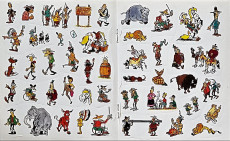 Extrait de Lucky Luke (Autres) - 80 autocollants (orange)