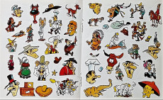 Extrait de Lucky Luke (Autres) - 80 autocollants (vert)