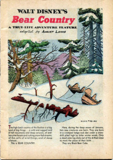 Extrait de Four Color Comics (2e série - Dell - 1942) -758- Walt Disney's Bear Country - A True-Life Adventure Feature