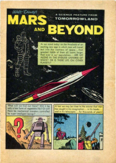 Extrait de Four Color Comics (2e série - Dell - 1942) -866- Walt Disney's Mars and Beyond - A Science Feature from Tomorrowland