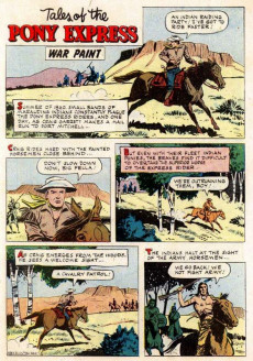 Extrait de Four Color Comics (2e série - Dell - 1942) -942- Tales of the Pony Express - War Paint