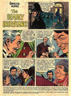 Extrait de Four Color Comics (2e série - Dell - 1942) -1169- New Adventures of Sherlock Holmes - The Case of the Deadly Inheritance / The Tunnel Scheme