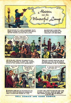 Extrait de Dell Junior Treasury (1955 - 1957) -2- Aladdin and the Wonderful Lamp