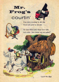 Extrait de Dell Junior Treasury (1955 - 1957) -4- Adventures of Mr. Frog and Miss Mousie