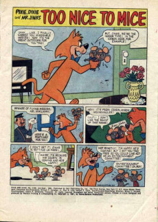 Extrait de Four Color Comics (2e série - Dell - 1942) -1196- Pixie and Dixie and Mr. Jinks