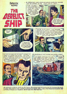 Extrait de Four Color Comics (2e série - Dell - 1942) -1245- New Adventures of Sherlock Holmes - The Derelict Ship / The Cunning Assassin