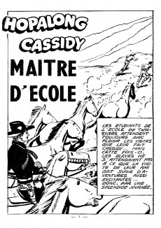 Extrait de Hopalong Cassidy (puis Cassidy) (Impéria) -228- Maître d'école