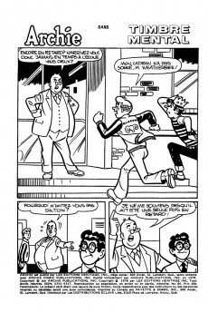 Extrait de Archie (1re série) (Éditions Héritage) -80- Timbre mental