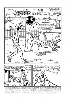 Extrait de Archie (1re série) (Éditions Héritage) -84- Le hamac