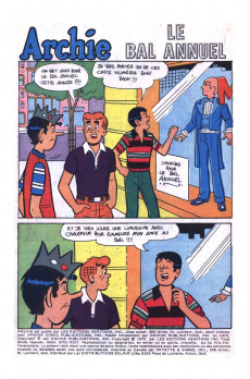 Extrait de Archie (1re série) (Éditions Héritage) -94- Le bal annuel
