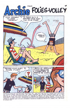Extrait de Archie (1re série) (Éditions Héritage) -107- Folies-volley