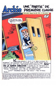 Extrait de Archie (1re série) (Éditions Héritage) -111- Une partie de 
