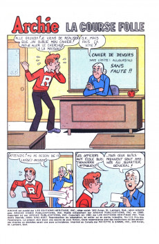 Extrait de Archie (1re série) (Éditions Héritage) -113- La course folle