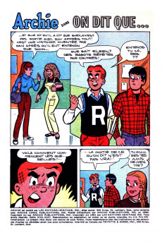 Extrait de Archie (1re série) (Éditions Héritage) -115- On dit que...