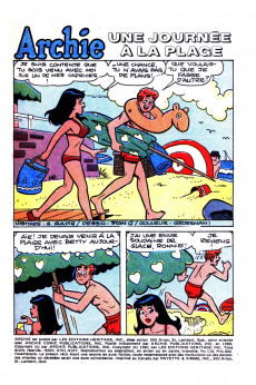 Extrait de Archie (1re série) (Éditions Héritage) -116- Une journée à la plage