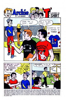 Extrait de Archie (1re série) (Éditions Héritage) -198- La journée du T-shirt