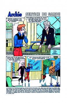 Extrait de Le monde de Archie (Éditions Héritage) -2- Service de garde