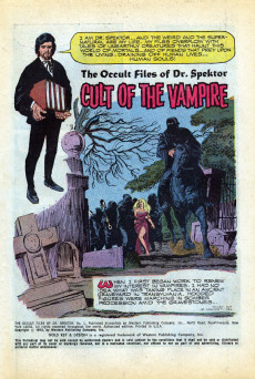 Extrait de The occult Files of Dr Spektor (Gold Key - 1973) -1- Cult of the Vampire!