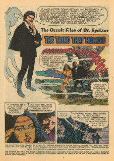 Extrait de The occult Files of Dr Spektor (Gold Key - 1973) -2- The Thing That Howled!/The Painter of Doom